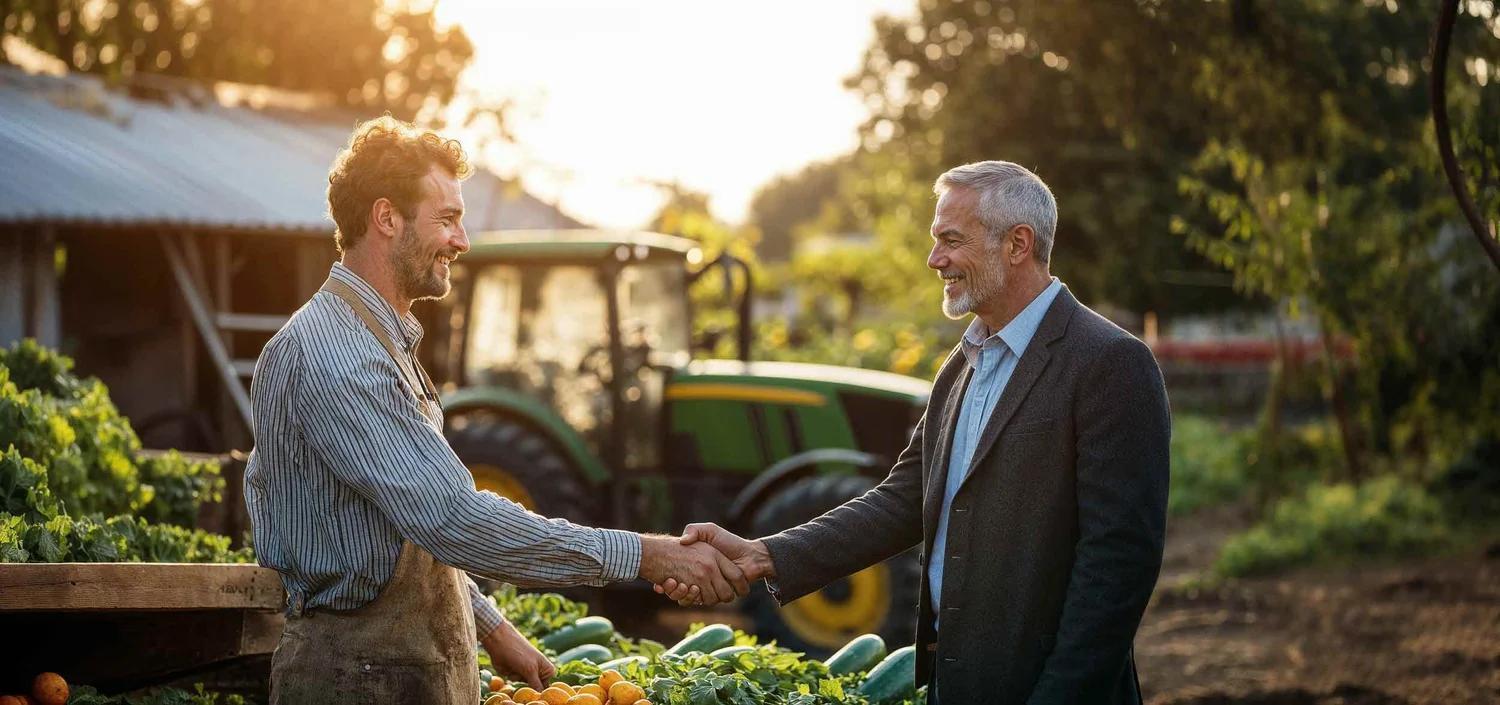 Farmer and buyer market connection